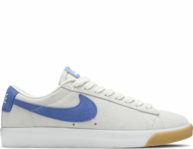 Nike blazer low white cheap blue