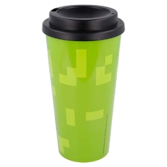 Vaso de café urbano mug con tapa silicona cresko minecraft - comprar online