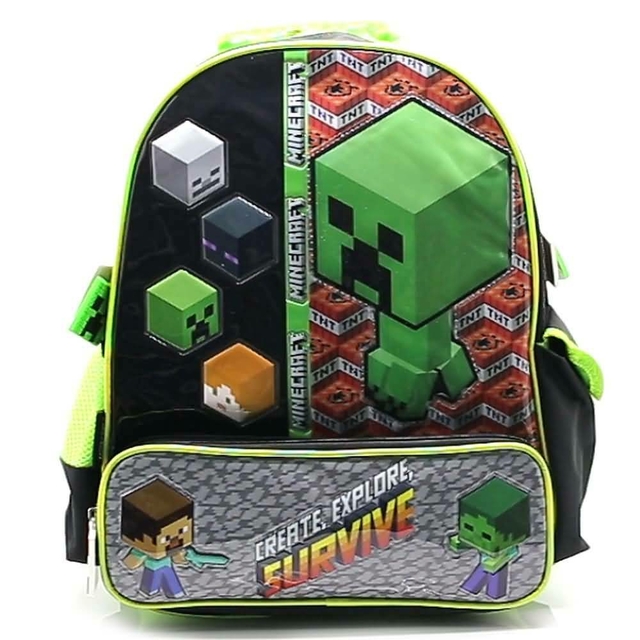 Mochila Escolar Minecraft survive Comprar en Cresko