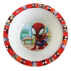 Plato hondo bowl de plástico infantil cresko Spiderman