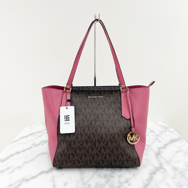 Bolsa Michael Kors Kimberly Large Rosa Monograma