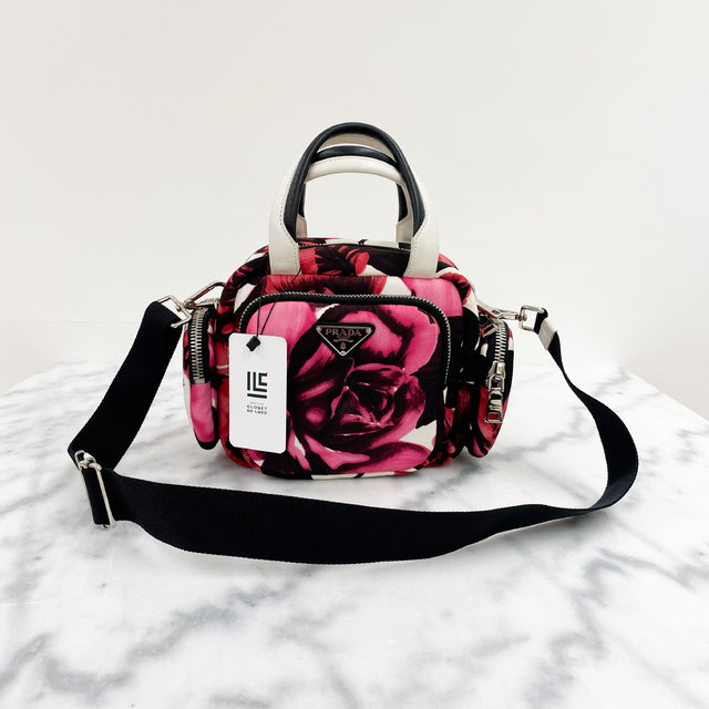 Bolsa Prada Cargo Messenger Floral Original