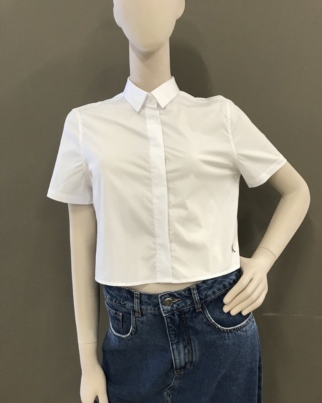 Cropped Camisa Calvin Klein Jeans - madriloja