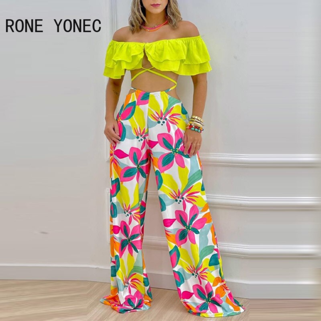 Calça pantalona com blusa cheap ciganinha