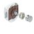 Fechadura Push Lock Fosco 19mm e Caixa Branca