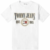 Camiseta TOMMY JEANS RELAXED FIT LOGO - branco