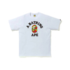 Camiseta Bape college psyche camo - branco