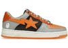 Tênis A Bathing ape Bape low M2 - ORANGE