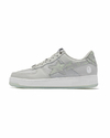 Tênis A Bathing Ape Bape Sta Text Code Camo Grey