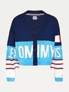 CARDIGAN TOMMY JEANS COLOUR-BLOCKED LOGO PRINT