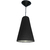 LUMINARIA PENDENTE CONE 08X15X25 TEC. PRETO