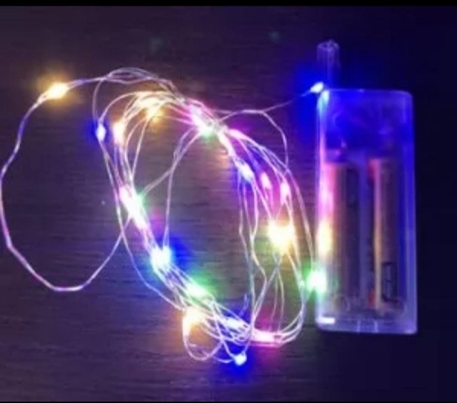 Alambre LED a pilas multicolor