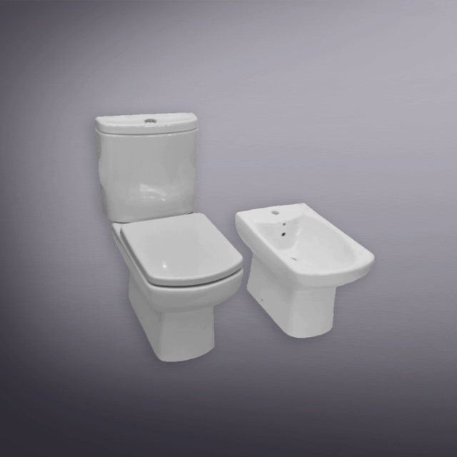 ROCA DAMA SENSO COMBO INODORO + DEPOSITO + BIDET + ASIENTO C.SUAVE