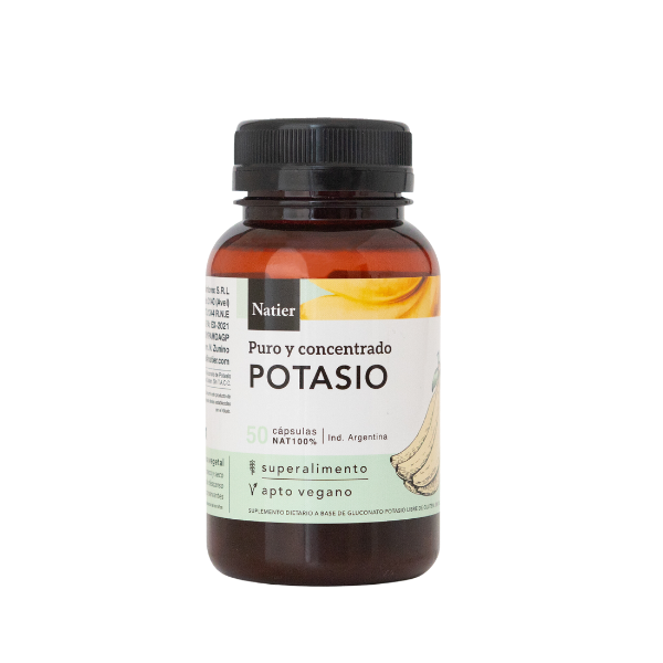 Potasio, 60 Cápsulas 600 Mg, Natural Herbal –