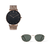 combo reloj negro/dorado con anteojos de sol verde marca Valkur diseñado en argentina