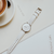 reloj mujer plateado con correa cuero blanco marca Valkur diseñado en Argentina