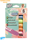 SIFAP TEMPERA SOLIDA X 6 COLORES PASTEL