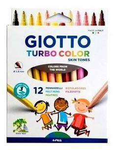 GIOTTO MAARCADORES SKIN TONES X 12 COLORES