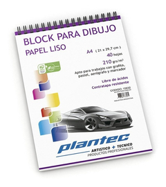 BLOCK PLANTEC PAPEL LISO A4 210 GRS X 40 HJS ( 62524 )