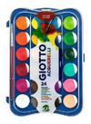 GIOTTO ACUARELAS EN PASTILLAS X 24 COLORES + 1 PINCEL