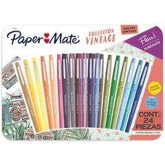 Marcadores Paper Mate Flair Coleccion Vintage X 24 Colores ( 332346 )
