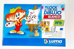 LUMAS BLOCK DE DIBUJO Nª6 HOJAS BLANCAS ( 65672 )