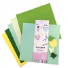 IBICRAFT PAPEL P/SCRAP 30*30cm 160grs 35Hjs VERDES