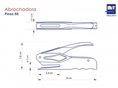 MIT ABROCHADORA Nº50 PINZA PINTADA ( 937 ) - comprar online