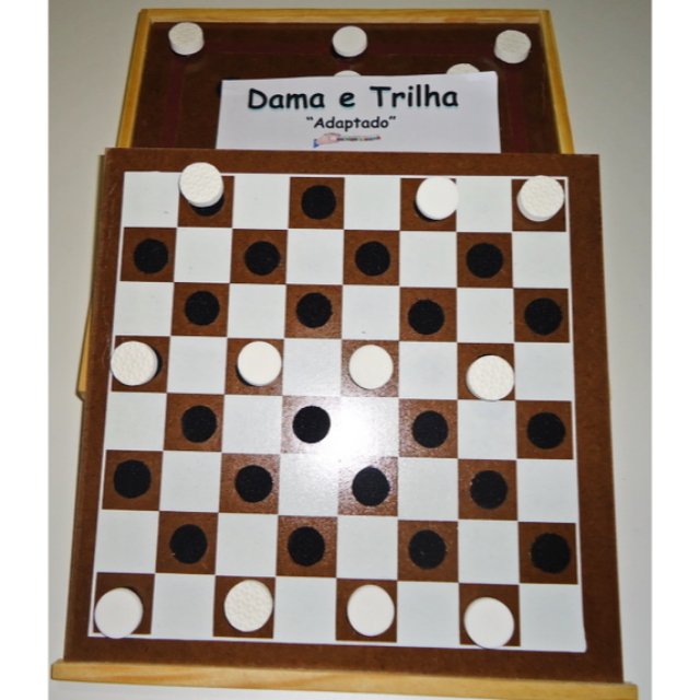 Jogo de Trilha Adaptado Braille em MDF