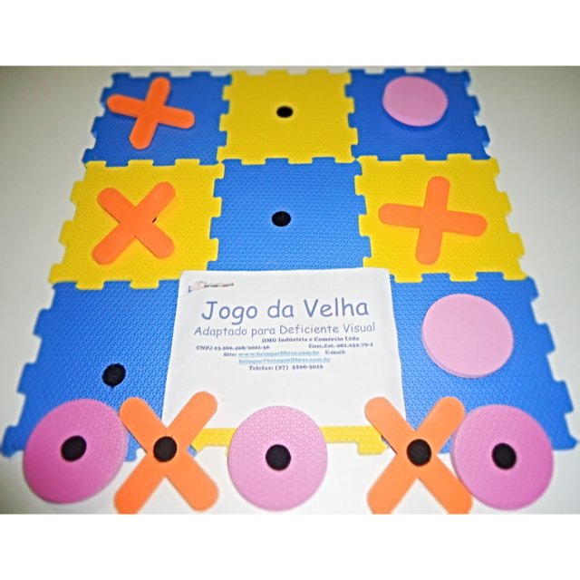 Jogo da Velha Adaptado para Deficientes Visuais com 10 Peças 384 - Carlu -  Carlu - Jogo da Velha - Magazine Luiza