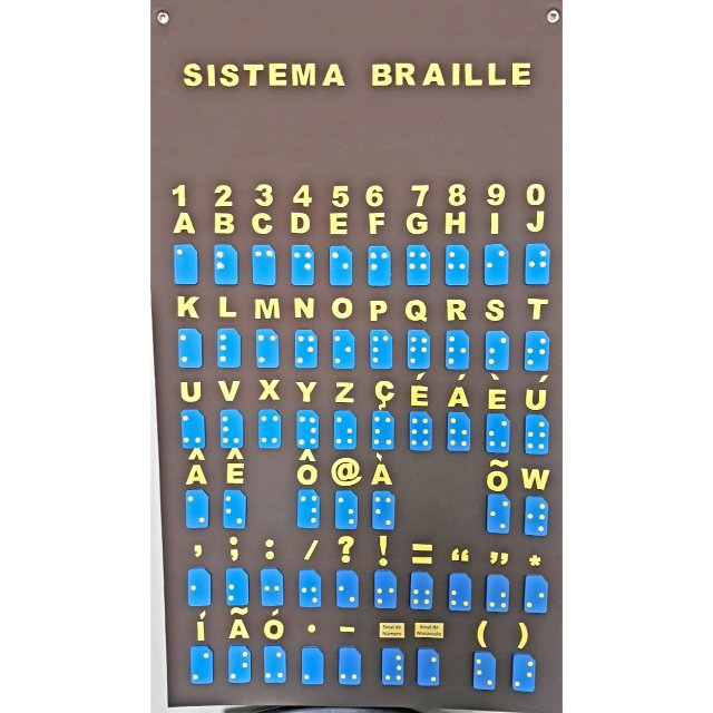 Jogo Inclusão Numerais 0 A 9 Em Braille Relevo Baixa Visão