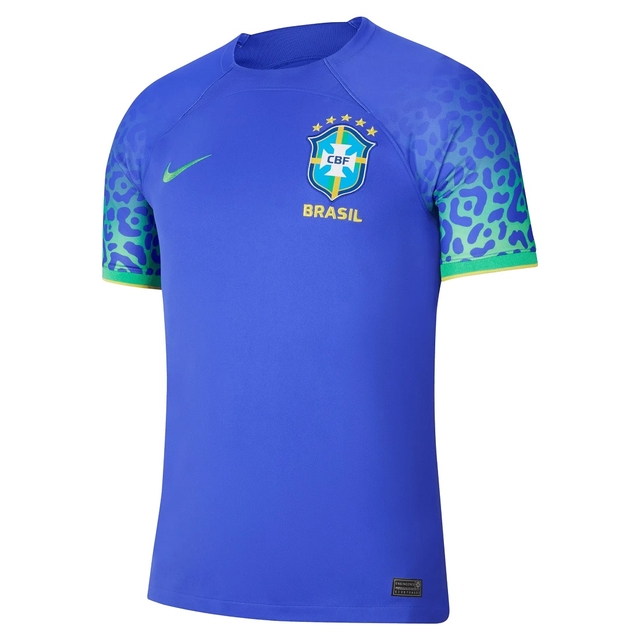 Camisa Seleção Brasileira 2022 Azul Uniforme 2 Torcedor Pro Nike Ori