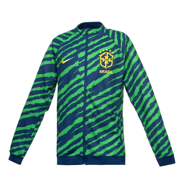 Jaqueta Brasil Academy Pro Verde e Azul Nike Original