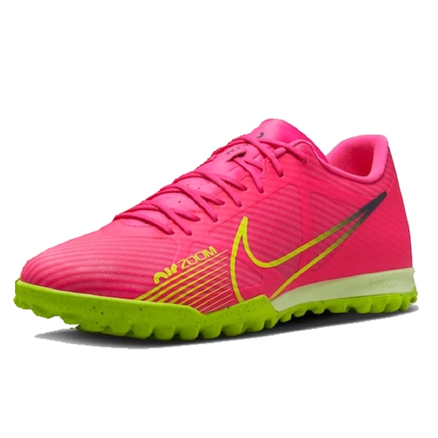 Chuteira Society Nike Zoom Mercurial Vapor 15 Academy Rosa e Verde