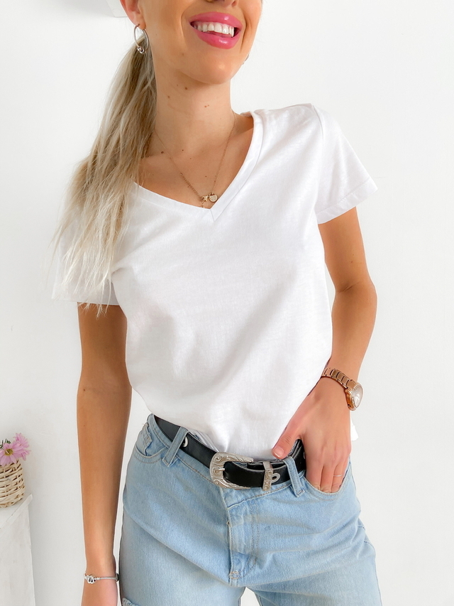 Remeras de mujer escote en v hotsell