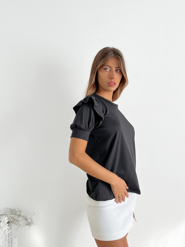 Remera manga globo sales