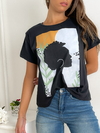 Remera algodón Mujer afro