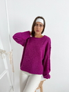 Sweater pesado cuello redondo manga oxford Salamanca