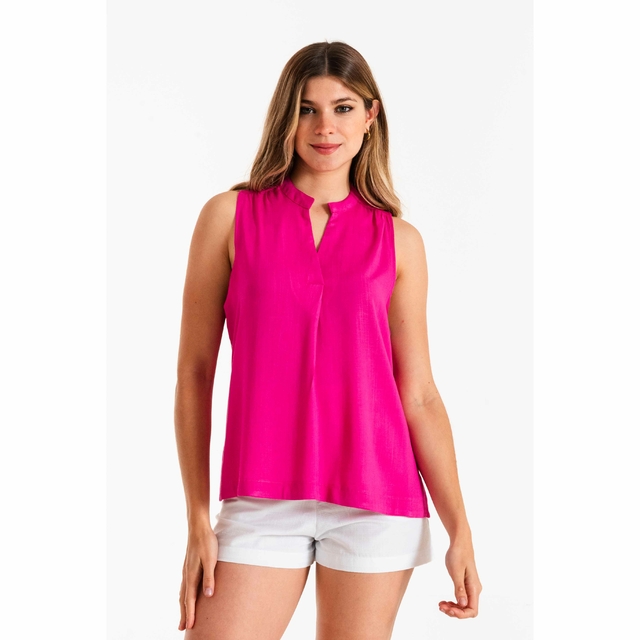Camisa cuello mao con chaleco hotsell
