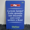 Cartão telefônico - mídia - Quatro Rodas - Curtindo Sampa? Então aproveite este descontão para conhecer o Brasil;