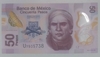 México - Cédula de 50 pesos - Polímero - FE