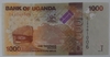 Uganda - cédula de 1000 shillings (com antílopes) - FE