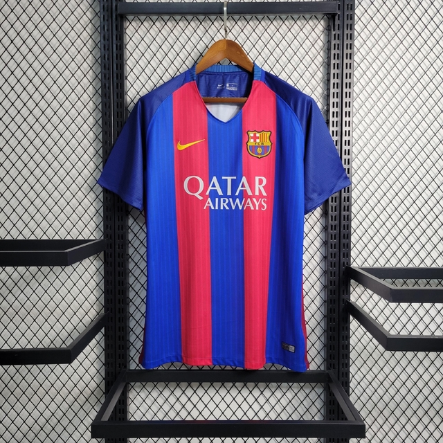 Camisa Barcelona Home (1) 2016/17 Nike Retrô Masculina