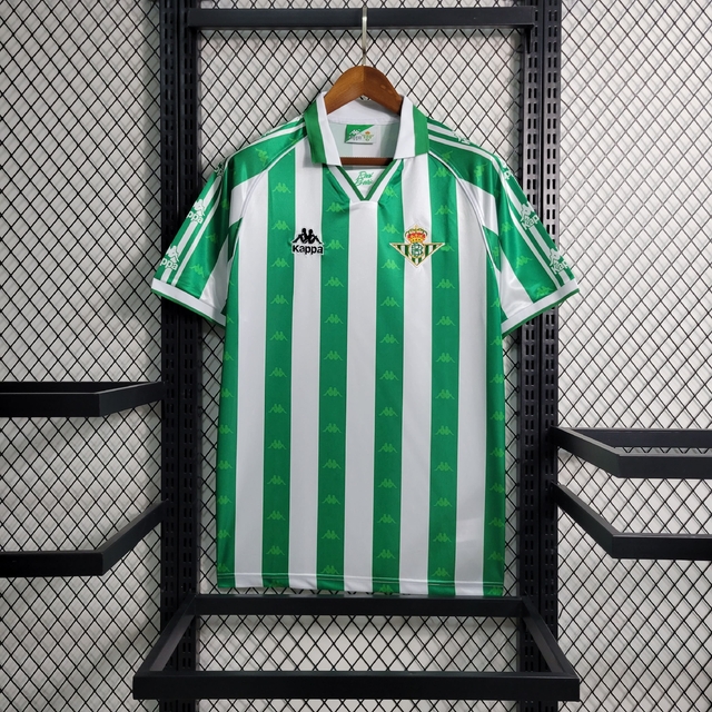 Camisa Real Betis Home 1 1995 97 Kappa Retro Masculina