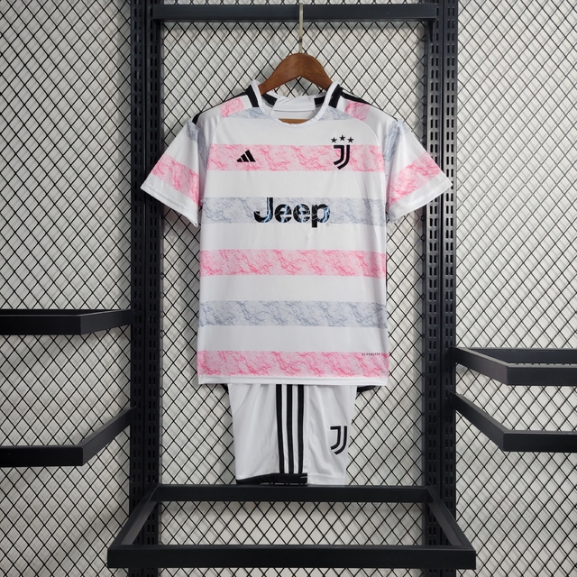 Uniforme Infantil Juventus Away 2 2023 24 Adidas