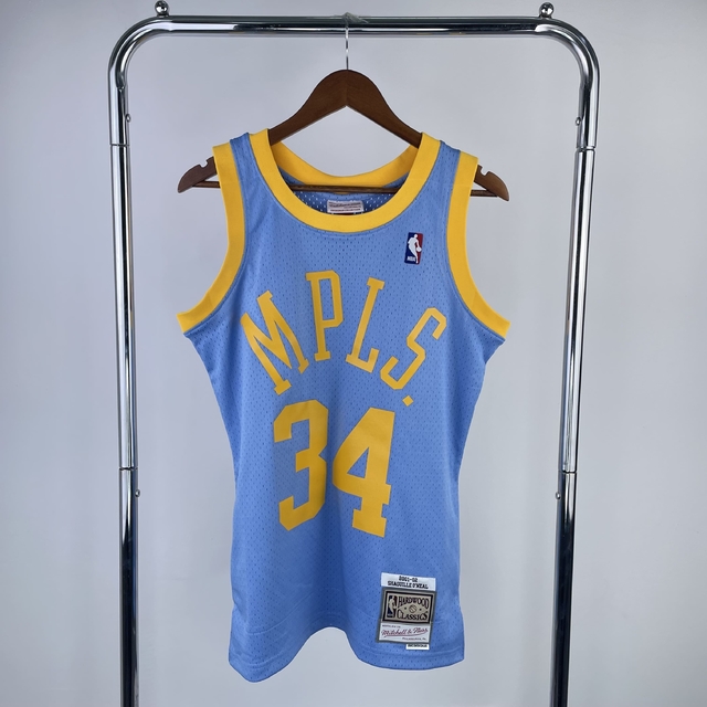 Regata Los Angeles Lakers NBA 2001 Mitchell And Ness Hardwood Classics Masculina
