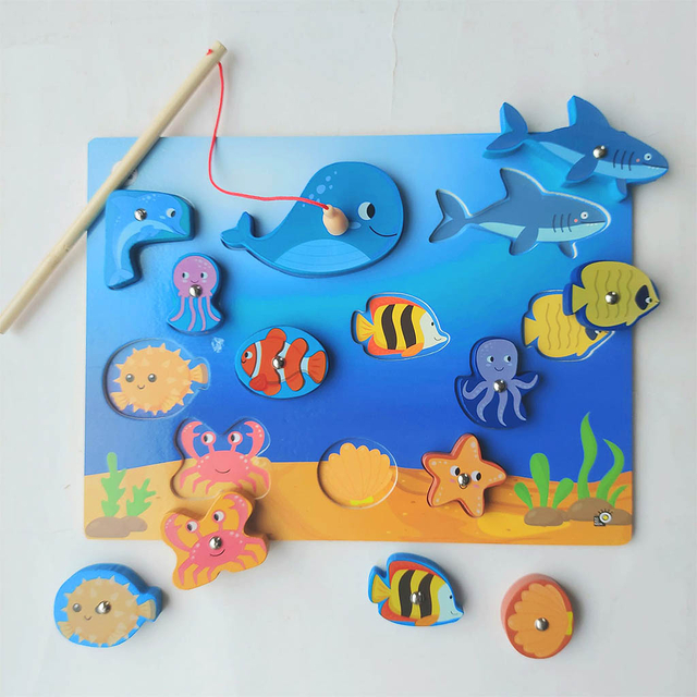 Juego de pesca para niños con iman new arrivals