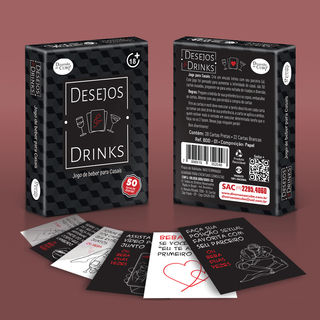 Jogo de Beber Para Casais Desejos e Drinks