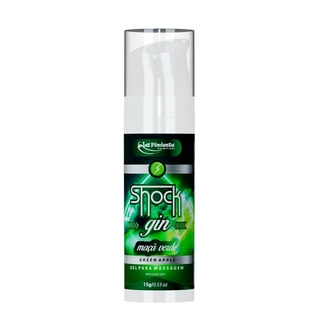 Gel Excitante Shock Gin Sabor Menta Ice Vibrador Líquido 15G