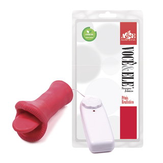 Vibrador Massageador feminino boquinha com língua MAS01